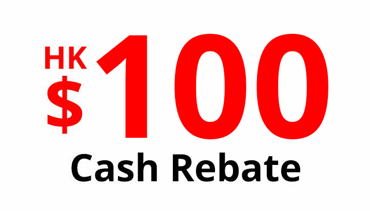 HK$100 Cash Rebate