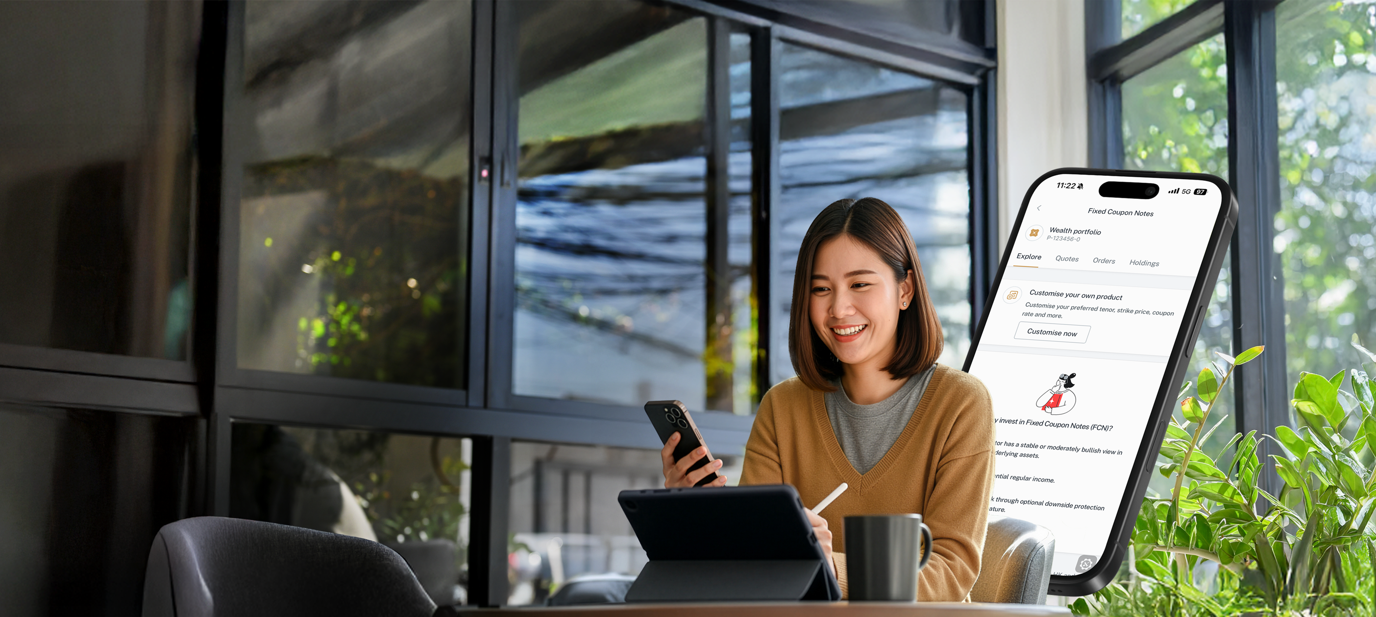 股票掛鉤定息票據 (FCN)