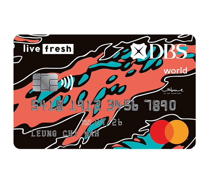 DBS Live Fresh Card Up to 6% rebate on Online spending category of your choice