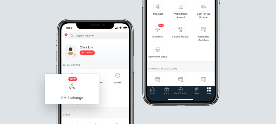 Step 2: Tap “RM Exchange”