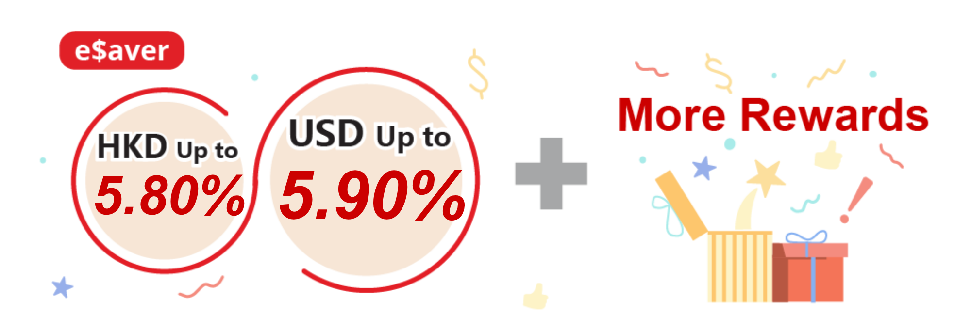 e$aver Total Savings Interest Rate up to 5.9% p.a.