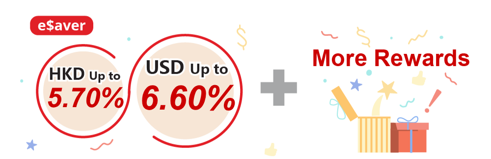 e$aver Total Savings Interest Rate up to 6.60% p.a.