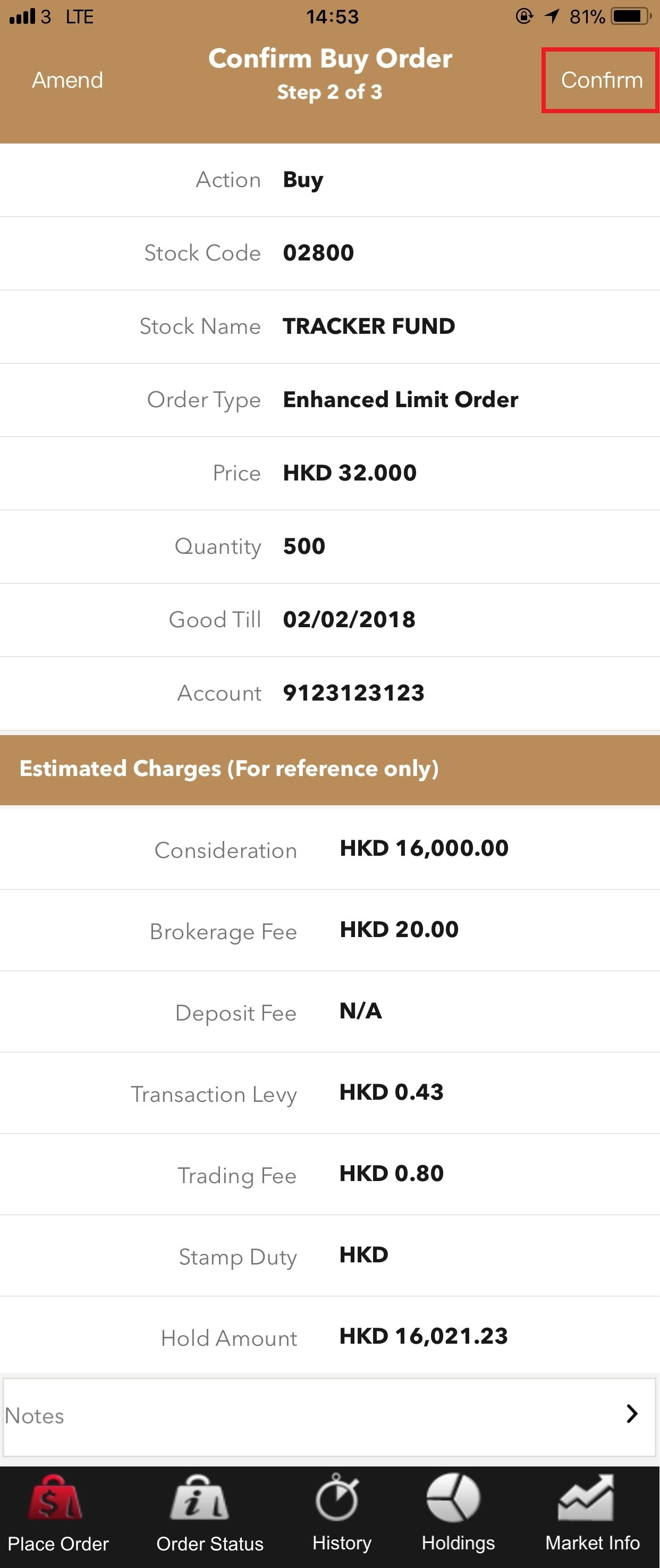 Help & Support How to use DBS digibank HK application to place Buy