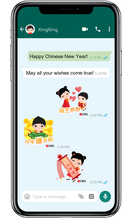 Don’t forget to include one of our lovely tailormade CNY WhatsApp stickers in your messages!